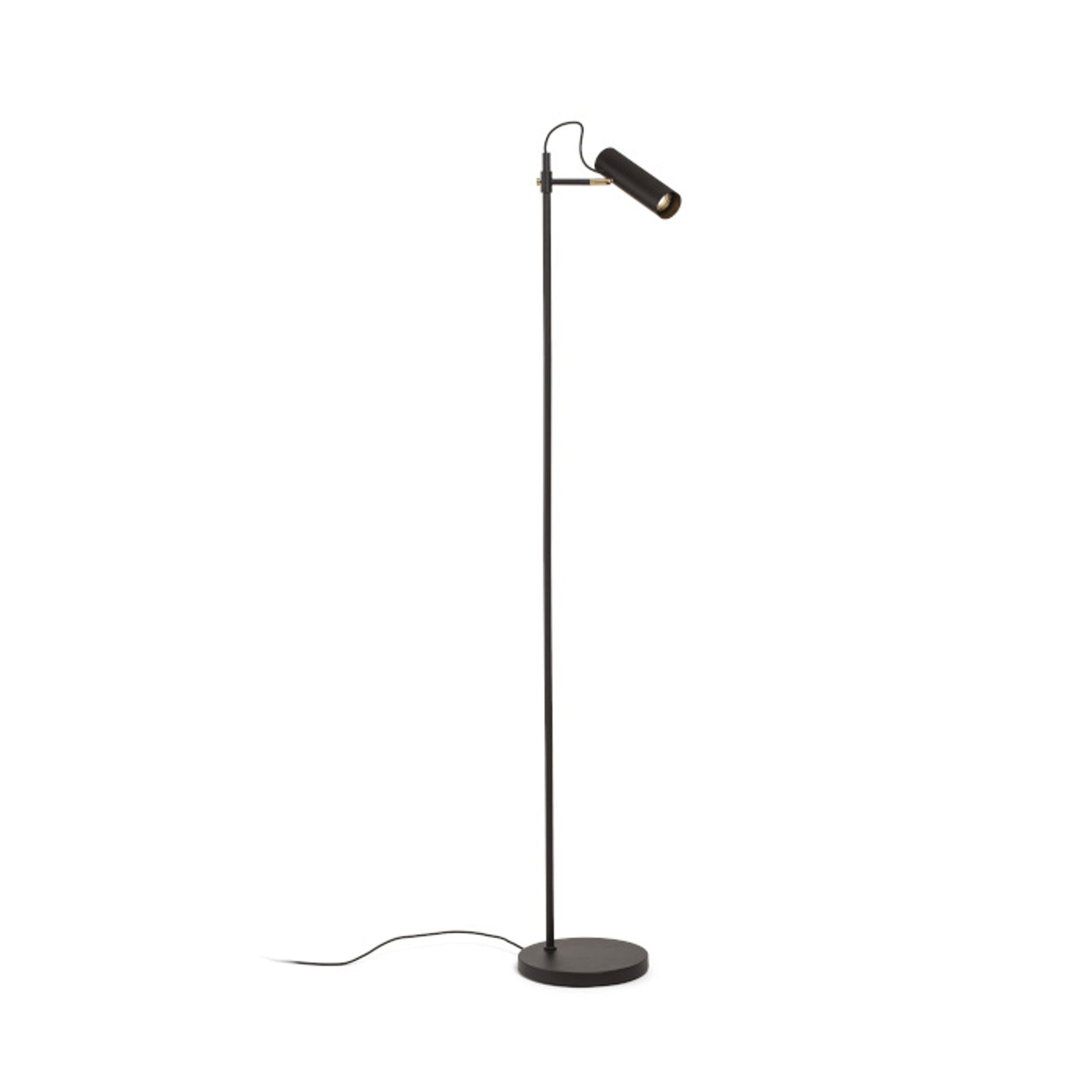 VARIA vloerlamp zwart messing GU10