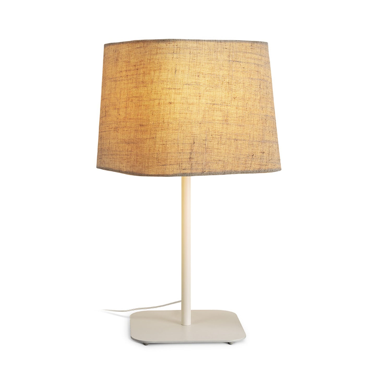 PERTH | tafellamp met hoekige textielkap | E27 max 11W | 46,5 cm | 2 kleuren