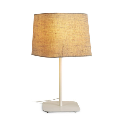 PERTH | tafellamp met hoekige textielkap | E27 max 11W | 46,5 cm | 2 kleuren
