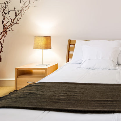 PERTH | tafellamp met hoekige textielkap | E27 max 11W | 46,5 cm | 2 kleuren