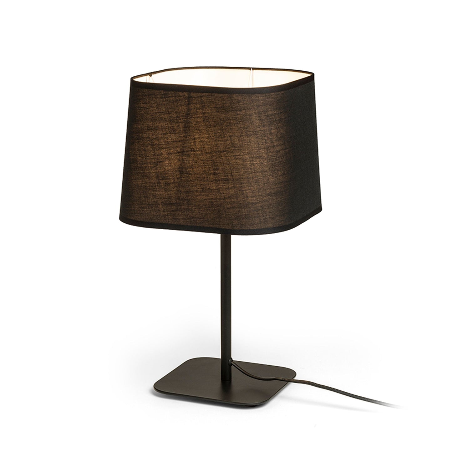 PERTH | tafellamp met hoekige textielkap | E27 max 11W | 46,5 cm | 2 kleuren