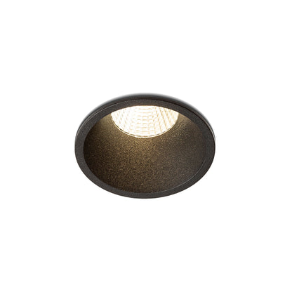 OWEN | dim-to-warm inbouwspot | geintegreerde LED 7W 3000K tot 1800K | IP54 zwart