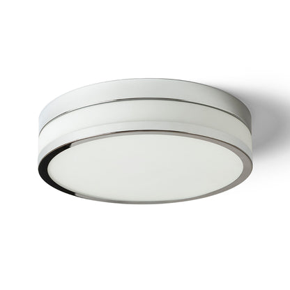 CIRA 35 | taklampe til bad | LED 24W 1700lm 3000K | opalglass 35 cm | IP44 | krom eller svart