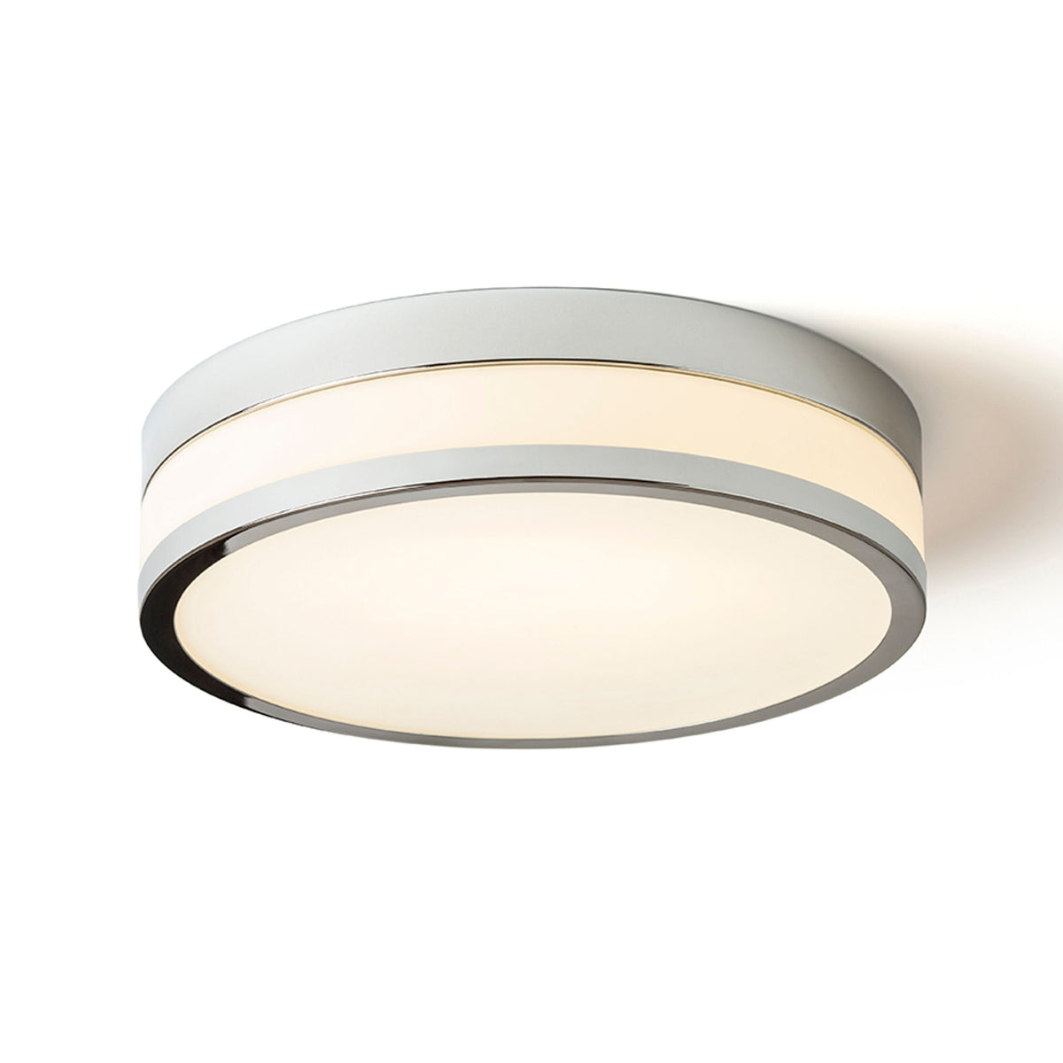 CIRA 35 | taklampe til bad | LED 24W 1700lm 3000K | opalglass 35 cm | IP44 | krom eller svart