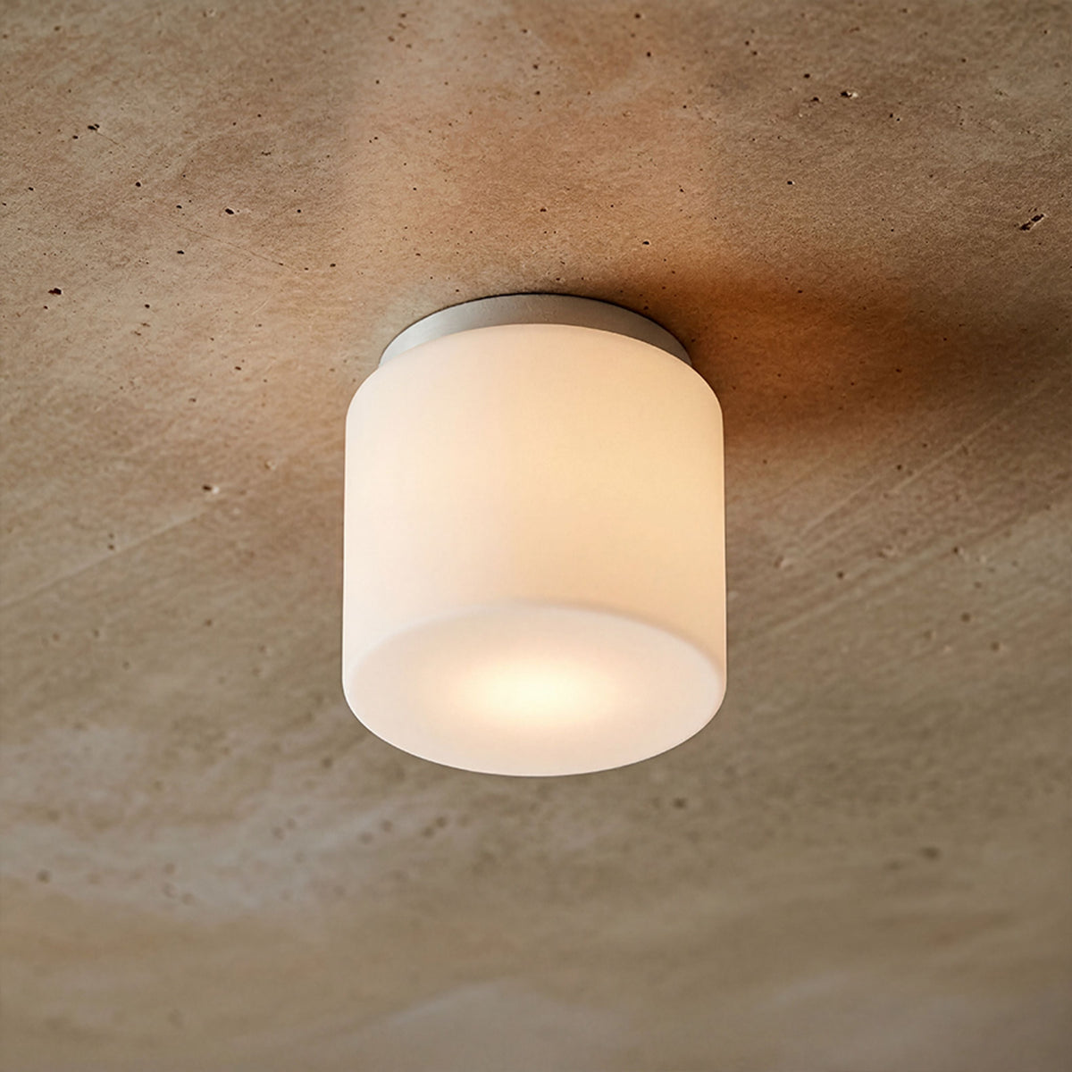 ARANA R 17 | lámpara de techo para baño | E27 | vidrio opalino sobre cromo 17 cm | IP44 | con o sin fuente de luz