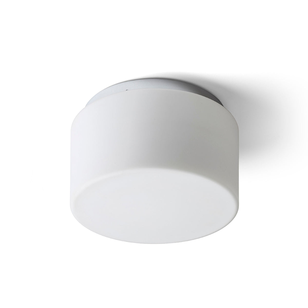 ARANA R 27 | lámpara de techo para baño | E27 | vidrio opalino sobre cromo 27 cm | IP44 | con o sin fuente de luz