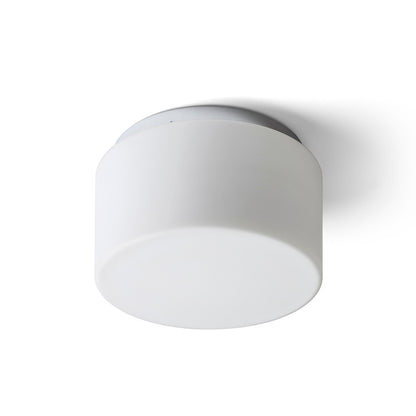 ARANA R 27 | lámpara de techo para baño | E27 | vidrio opalino sobre cromo 27 cm | IP44 | con o sin fuente de luz