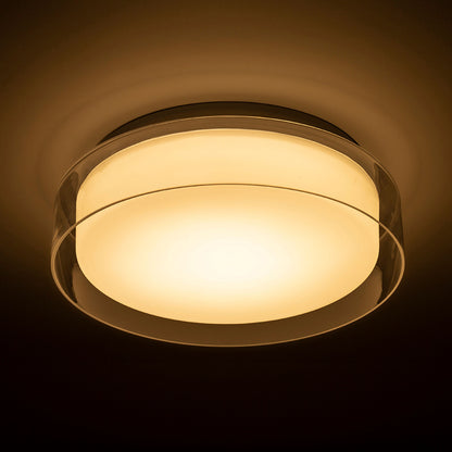 VENICE LED 30 | plafondlamp badkamer | 12W 900lm 3000K | dubbel glas 30 cm | IP44