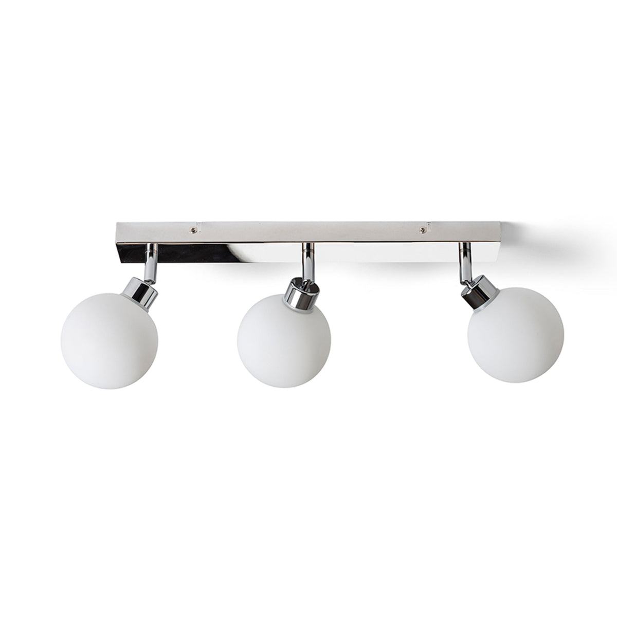 BOLLY III | væg- og loftlampe med 3 opalglaskupler | G9 | IP44 badeværelse | med eller uden lyskilde