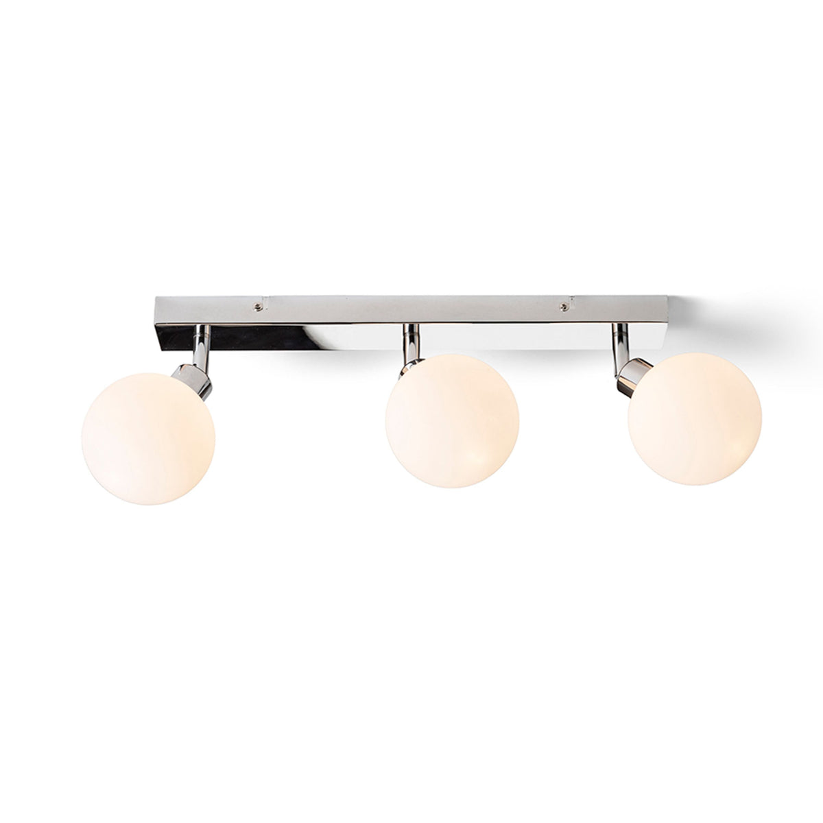 BOLLY III | væg- og loftlampe med 3 opalglaskupler | G9 | IP44 badeværelse | med eller uden lyskilde
