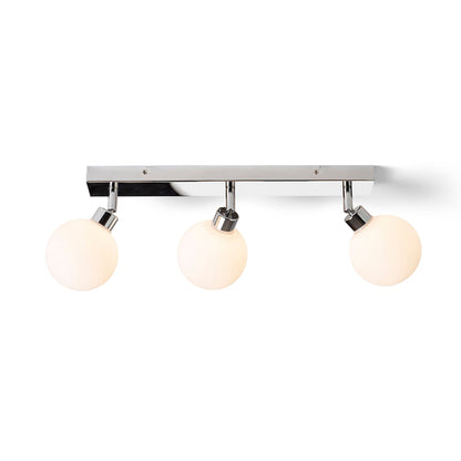 BOLLY III | væg- og loftlampe med 3 opalglaskupler | G9 | IP44 badeværelse | med eller uden lyskilde