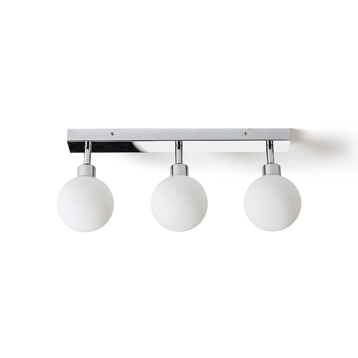 BOLLY III | væg- og loftlampe med 3 opalglaskupler | G9 | IP44 badeværelse | med eller uden lyskilde