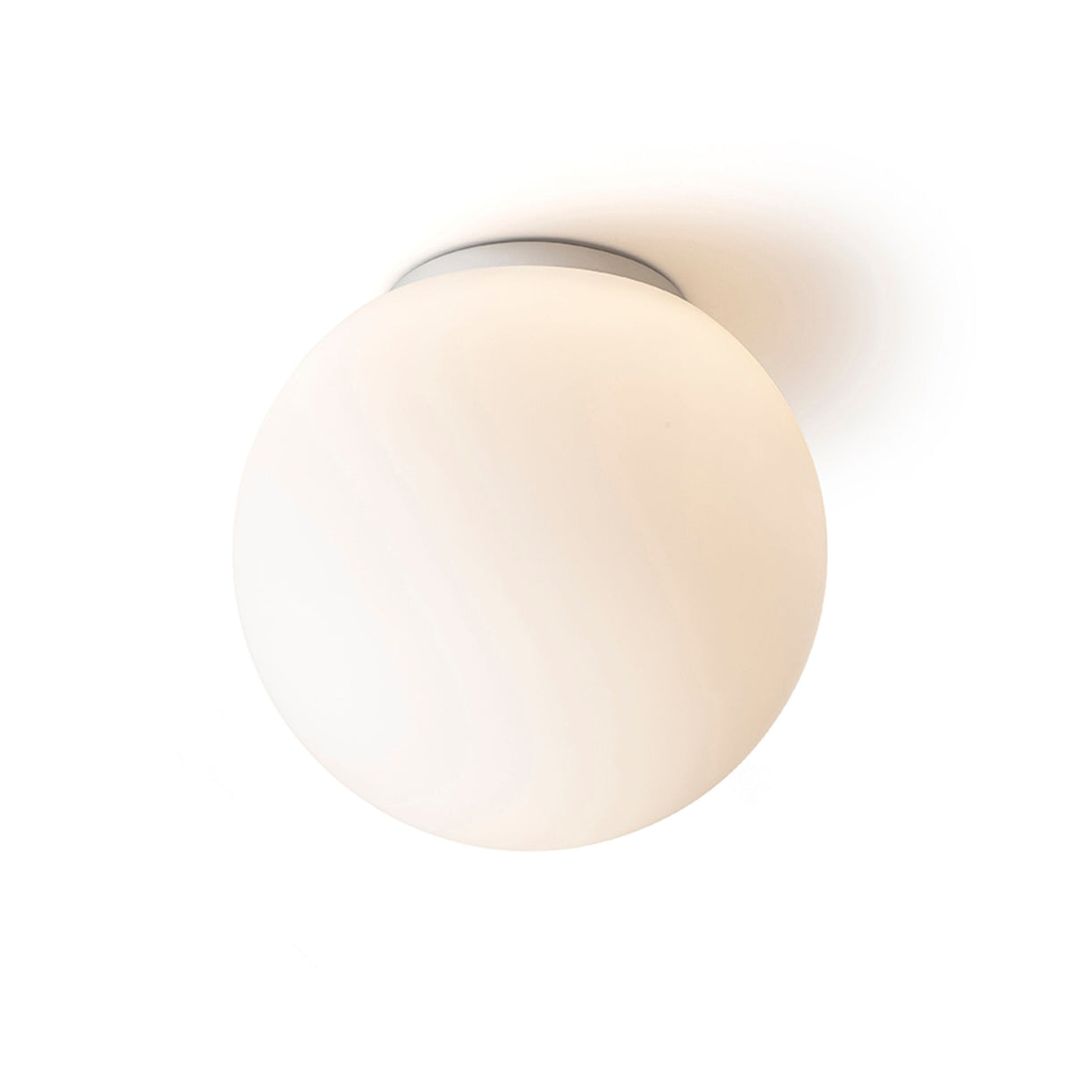 BOLLY 26 | taklampe til bad | E27 | opalglasskule 26 cm på krom | IP44 | med eller uten lyskilde