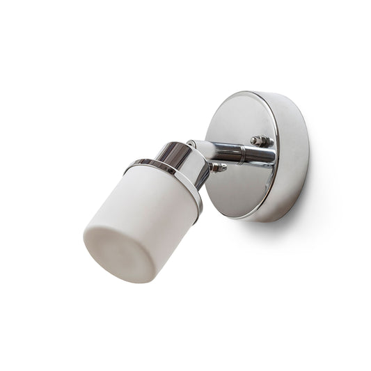 LINN I | kantelbare wandlamp met opaalglas | G9 | IP44 badkamer | met of zonder lichtbron