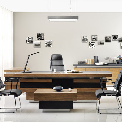 STRUCTURAL LED 55x55 | hanglamp | geintegreerde LED 48W | vierkant aluminium 55 cm
