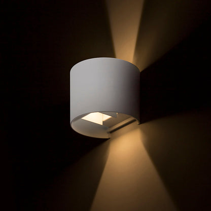TITO R DIMM | dimmable round outdoor wall light up-down | LED 3W 500lm 3000K | IP65 | white