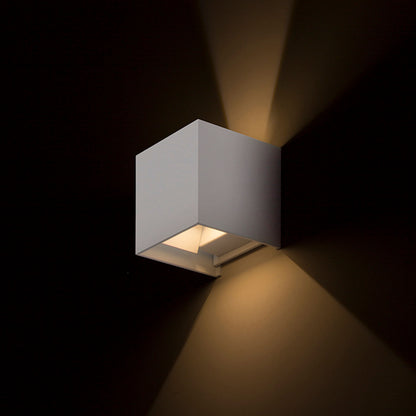 TITO SQ DIMM | dimbare buiten wandlamp up-down | LED 3W 500lm 3000K | IP65 | wit