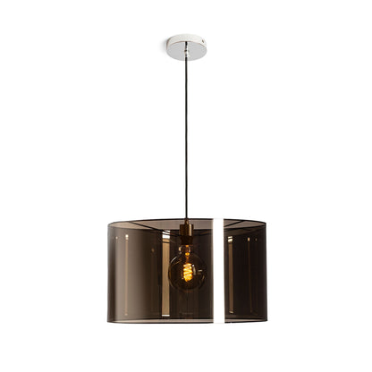 FANCY 50/30 | grote hanglamp met spiegelende kap 50 cm | E27 | chroom of rookfolie | met of zonder lichtbron