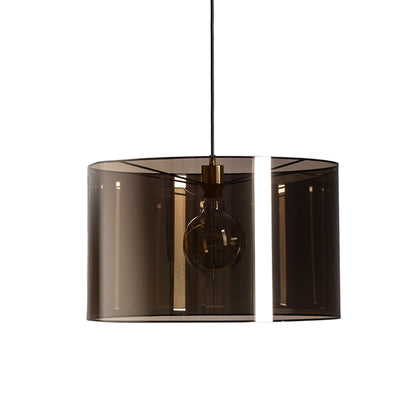 FANCY 50/30 | grote hanglamp met spiegelende kap 50 cm | E27 | chroom of rookfolie | met of zonder lichtbron