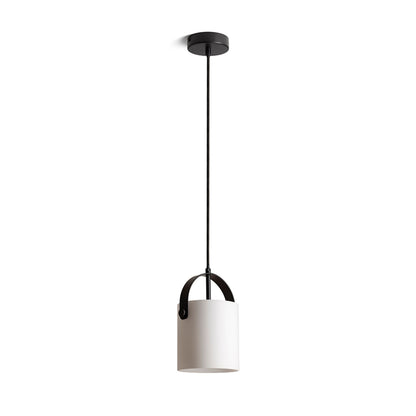 JULIETTA 16 | cilindro de vidro opalino de 16 cm | E27 | preto | com ou sem lâmpada