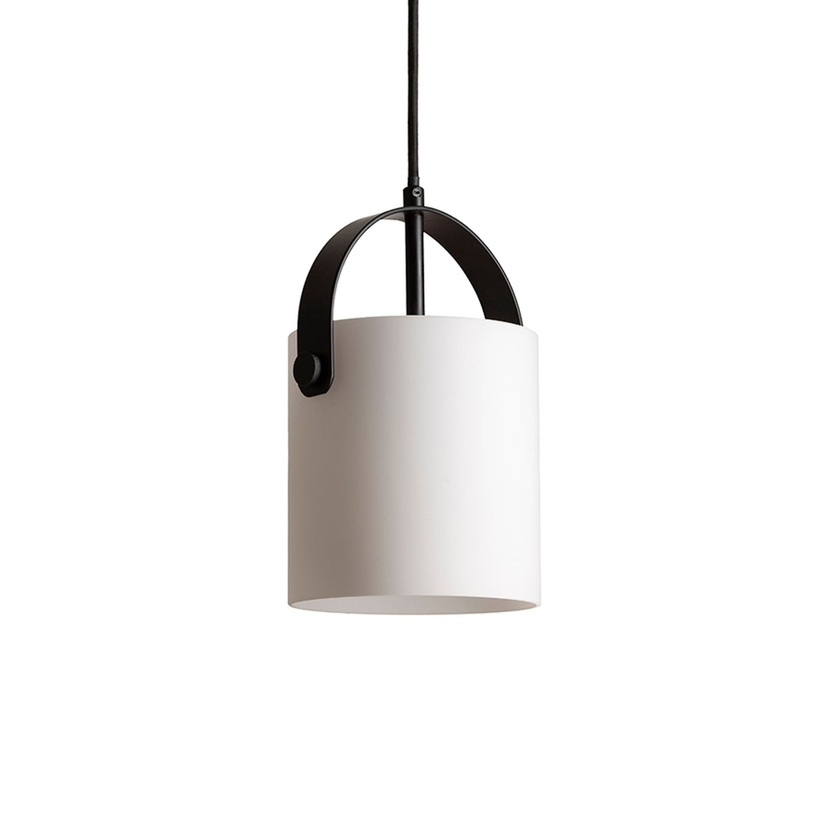 JULIETTA 16 | cilindro de vidro opalino de 16 cm | E27 | preto | com ou sem lâmpada