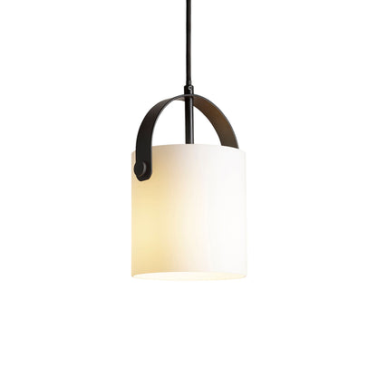 JULIETTA 16 | cilindro de vidro opalino de 16 cm | E27 | preto | com ou sem lâmpada