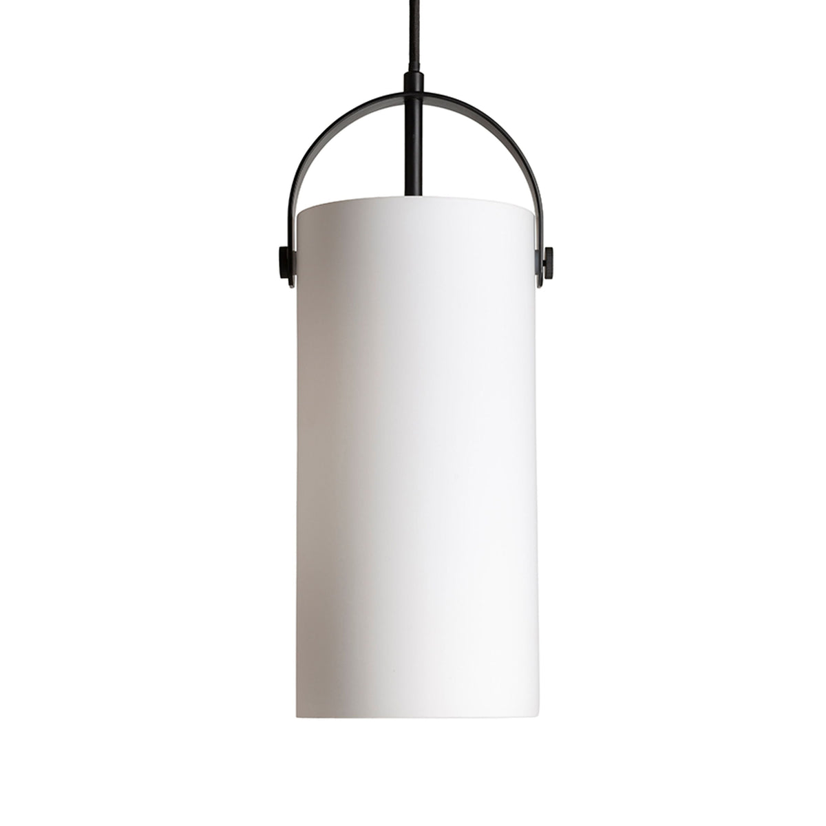 JULIETTA 31 | cilindro de vidro opalino de 31 cm | E27 | preto | com ou sem lâmpada
