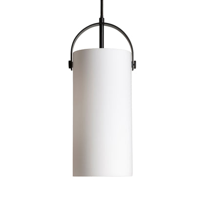 JULIETTA 31 | cilindro de vidro opalino de 31 cm | E27 | preto | com ou sem lâmpada