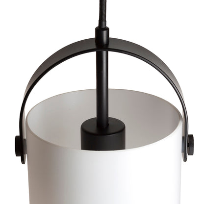 JULIETTA 31 | cilindro de vidro opalino de 31 cm | E27 | preto | com ou sem lâmpada