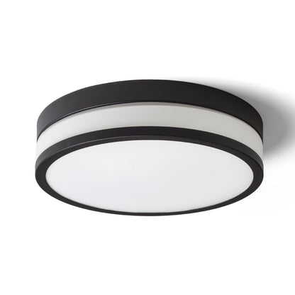 CIRA 35 | taklampe til bad | LED 24W 1700lm 3000K | opalglass 35 cm | IP44 | krom eller svart