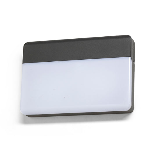 GAVIN | buiten wandlamp plat | LED 13W 670lm | IP65 | antracietgrijs