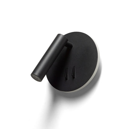 THALIA | LED wall light with reading spotlight and ambient light | separately switchable | black