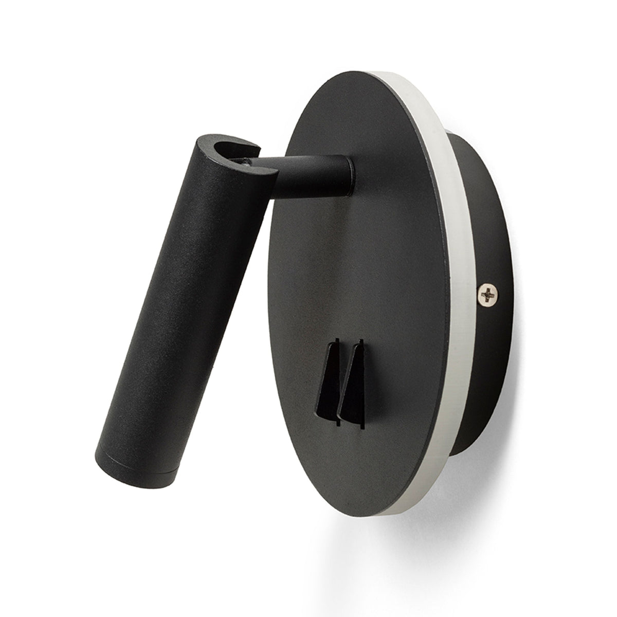 THALIA | LED wall light with reading spotlight and ambient light | separately switchable | black