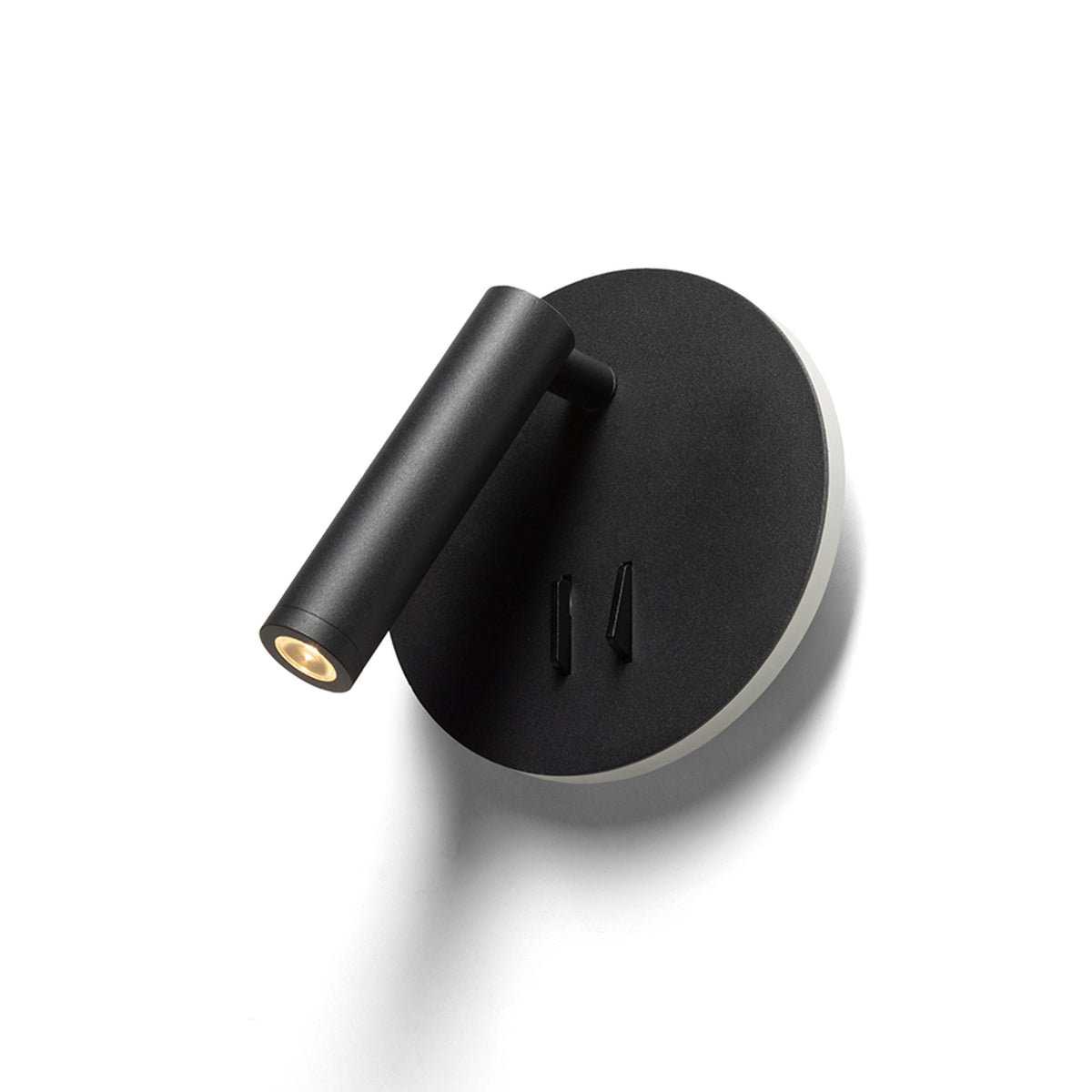 THALIA | LED wall light with reading spotlight and ambient light | separately switchable | black