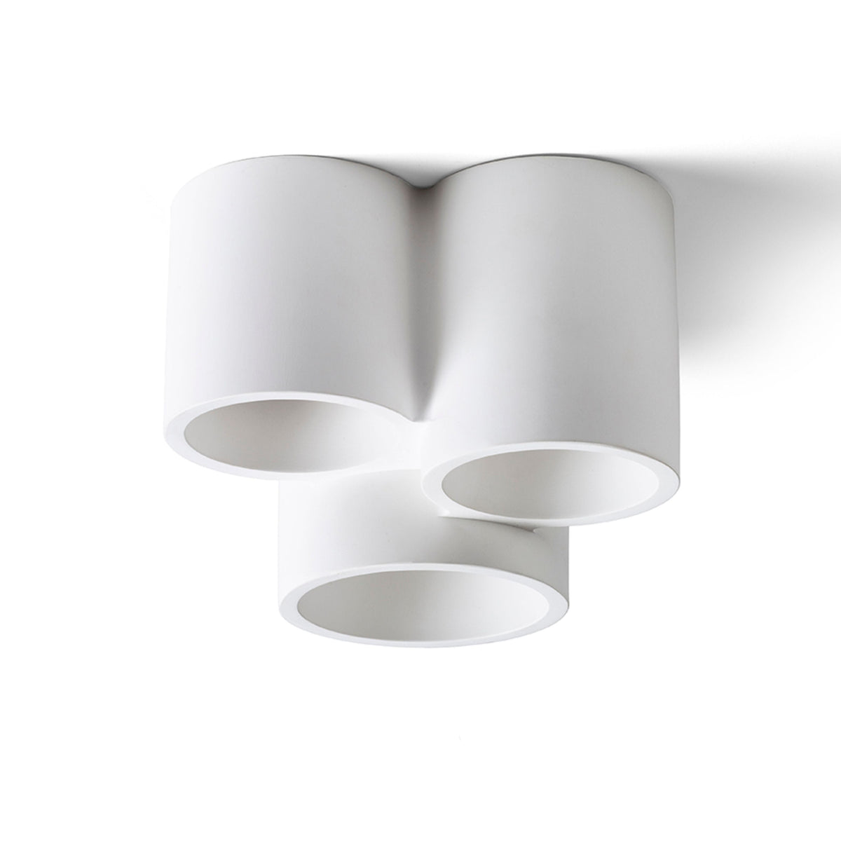 GINA III | gipsen plafondlamp | 3x GU10 | overschilderbaar 22 cm | met of zonder lichtbron