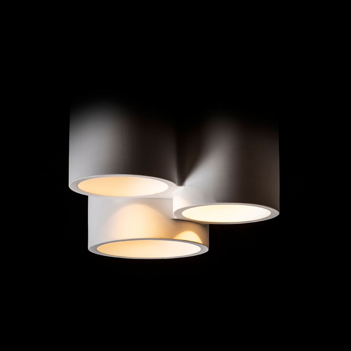 GINA III | gipsen plafondlamp | 3x GU10 | overschilderbaar 22 cm | met of zonder lichtbron