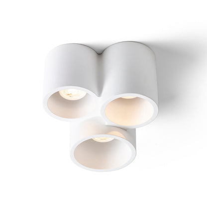 GINA III | gipsen plafondlamp | 3x GU10 | overschilderbaar 22 cm | met of zonder lichtbron
