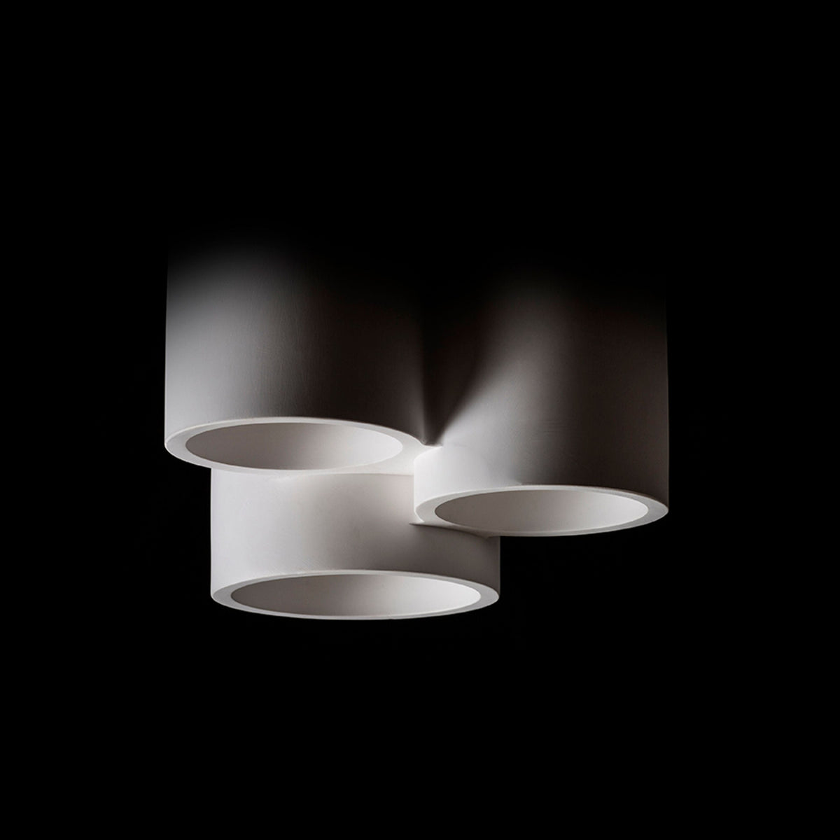 GINA III | gipsen plafondlamp | 3x GU10 | overschilderbaar 22 cm | met of zonder lichtbron