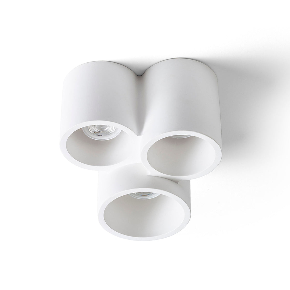 GINA III | gipsen plafondlamp | 3x GU10 | overschilderbaar 22 cm | met of zonder lichtbron