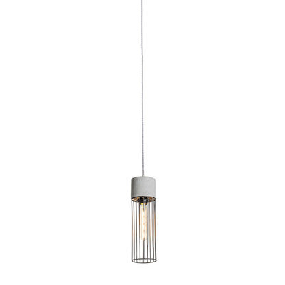 BURTON | 3-fase hanglamp | beton & metaaldraad