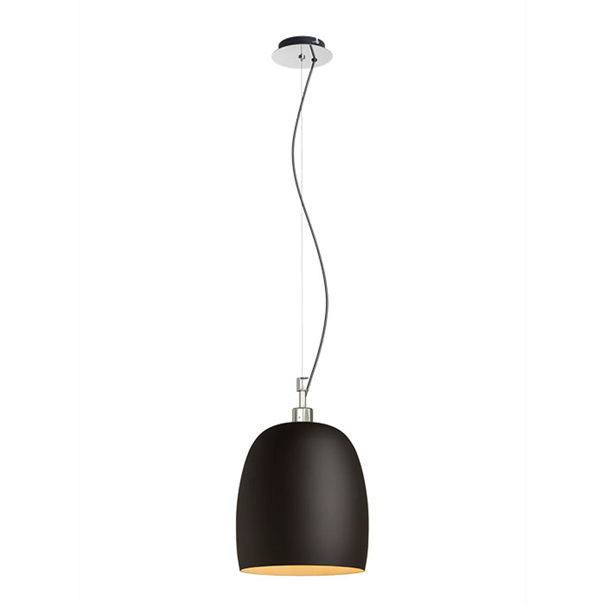 COROA NEW 28 | skleněné závěsné svítidlo 28 cm | E27 | opálové nebo černé sklo | se světelným zdrojem nebo bez něj
