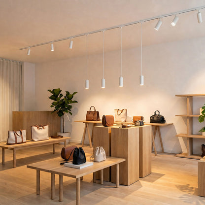 BELENOS | 3-fase hanglamp | GU10 spot, wit of zwart