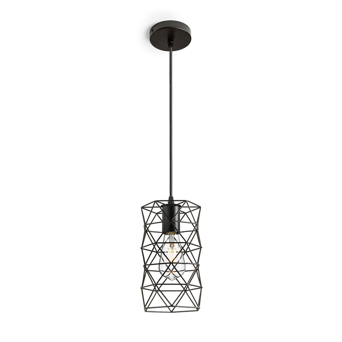 ILUSIA | draadhanglamp | E27 | zwart | met of zonder lichtbron