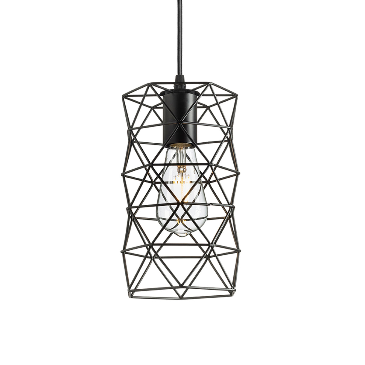 ILUSIA | draadhanglamp | E27 | zwart | met of zonder lichtbron