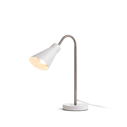 ANIKA bureaulamp mat wit nikkel