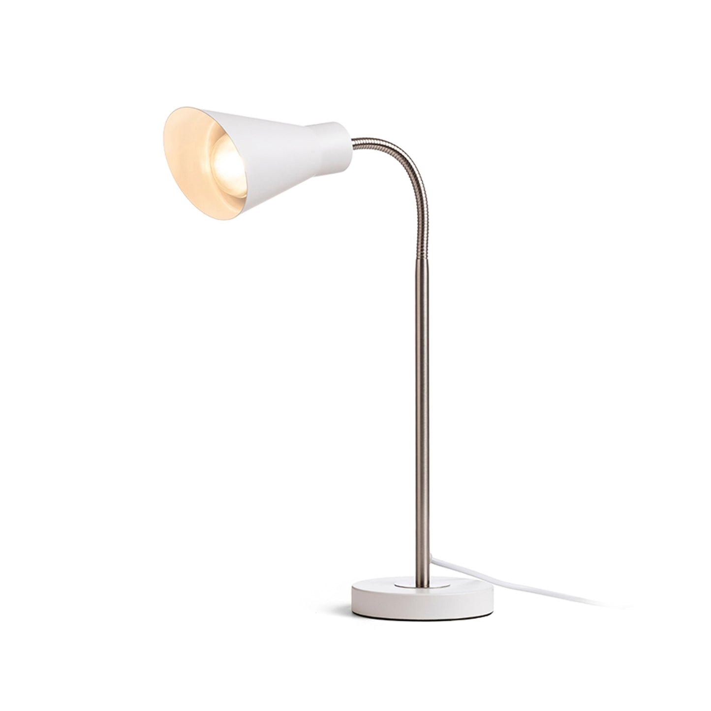 ANIKA | metalen bureaulamp met zwanenhals | E27 max 15W | 40 cm | 2 kleuren