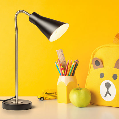 ANIKA | metalen bureaulamp met zwanenhals | E27 max 15W | 40 cm | 2 kleuren