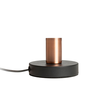ALGOT | decoratieve tafellampvoet E27 | koperdetail | max 15W | zwart/koper