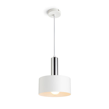 GIULIA 20 | metalen hanglamp 20 cm | E27 | wit of zwart met messing | met of zonder lichtbron