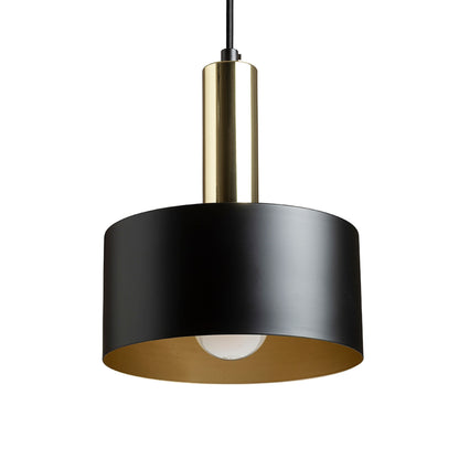 GIULIA 20 | metalen hanglamp 20 cm | E27 | wit of zwart met messing | met of zonder lichtbron